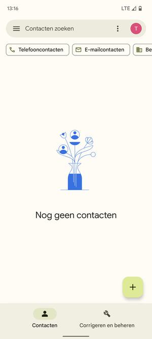 Selecteer Corrigeren en beheren