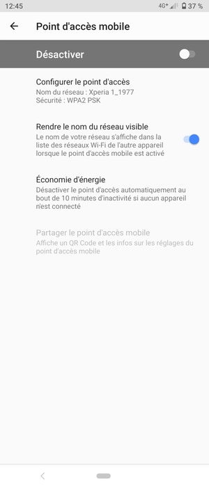 Sélectionnez Configurer le point d'accès