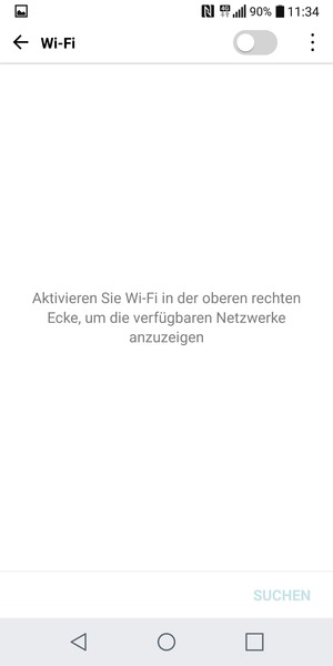 Schalten Sie Wi-Fi ein