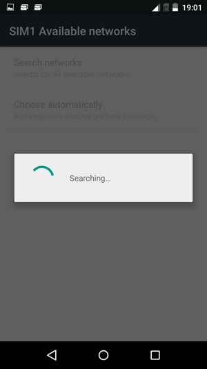 Wait for the search to finish