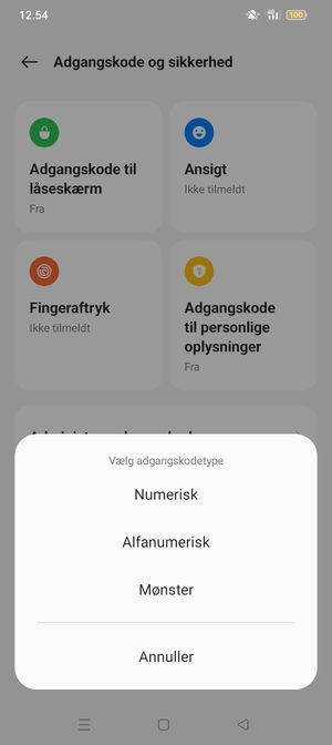 Vælg Mønster