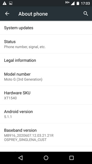 Select System updates