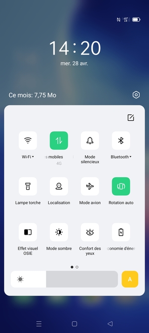 Activer le Mode économie d'énergie