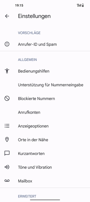 Wählen Sie Mailbox