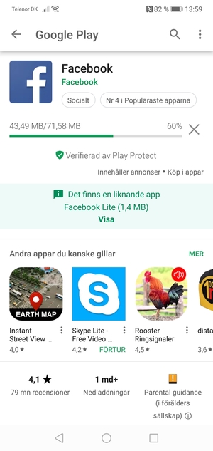 Vänta på att installationsprocessen avslutas