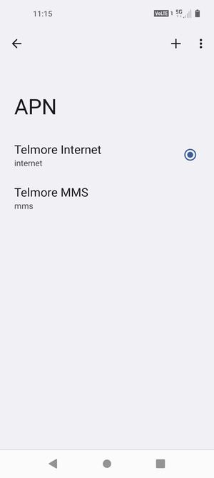 Seleziona il tasto Menu