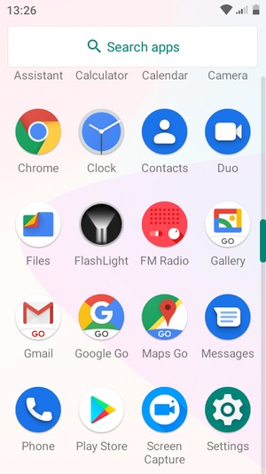 Scroll to and select Settings