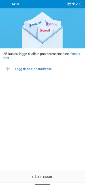 Velg Legg til en e-postadresse