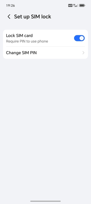 Select Change SIM PIN