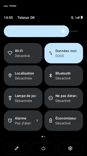 Régler la luminosité au niveau souhaité