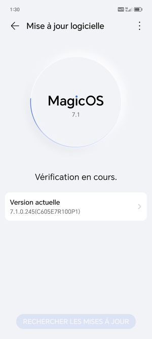 Veuillez attendre la fin de la recherche
