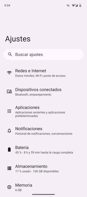 Seleccione Redes e Internet