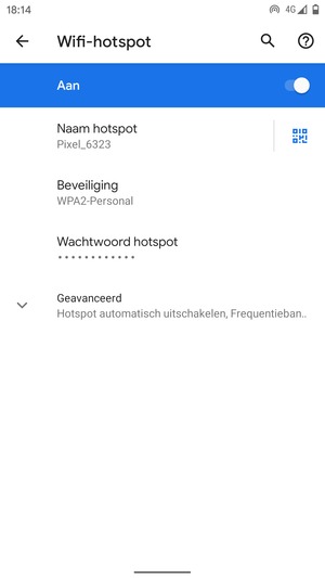Uw telefoon is nu geïnstalleerd voor gebruik als modem