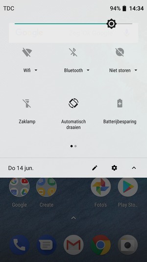 Pas helderheid aan op het vereiste niveau