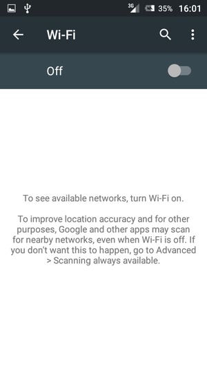 Turn on Wi-Fi