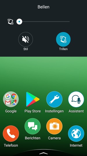 Selecteer Trillen voor tril-modus