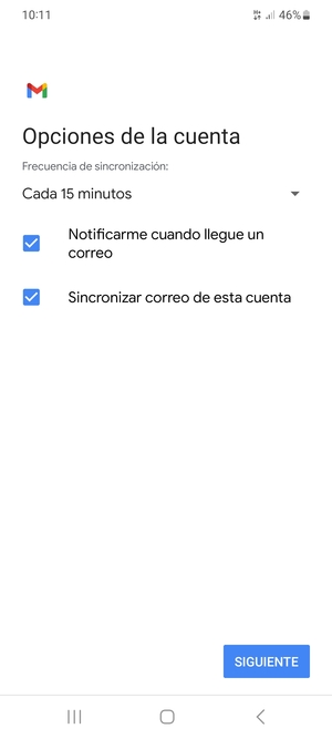 Seleccione SIGUIENTE