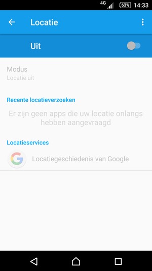 Schakel Locatie uit