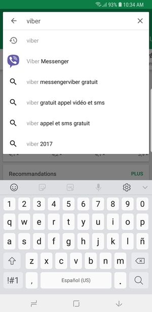 Saisissez le nom de l'appli et sélectionnez Rechercher