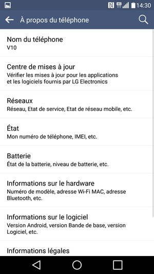 Sélectionnez Centre de mises à jour
