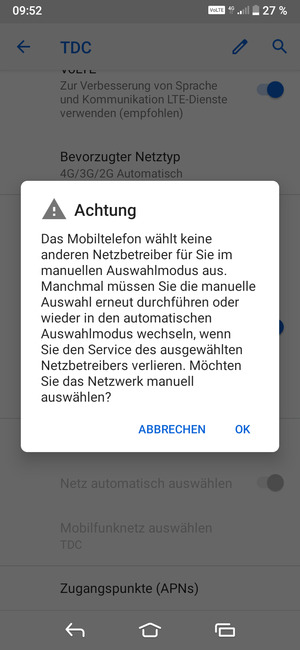 Wählen Sie OK