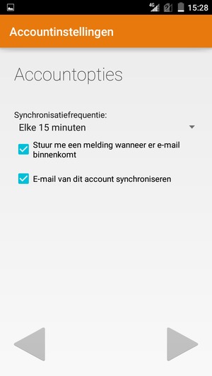 Selecteer Volgende