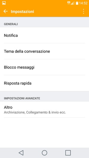 Seleziona Altro