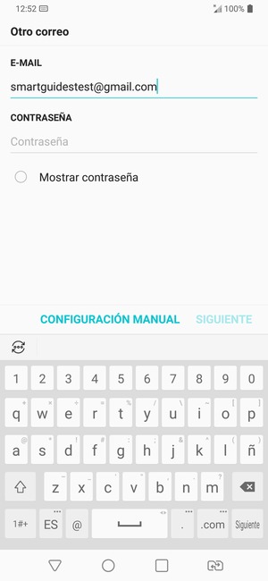 Introduzca su dirección de Gmail y seleccione Siguiente