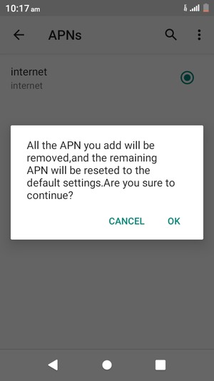 Select OK