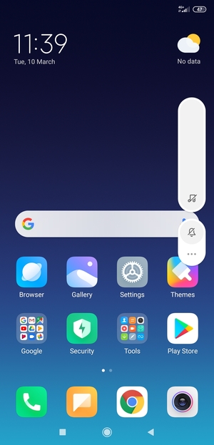 Continue to press  for vibration mode, which is approved with a short vibration