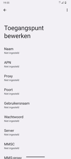 Voer mms-gegevens in
