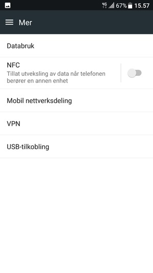 Velg Mobil nettverksdeling