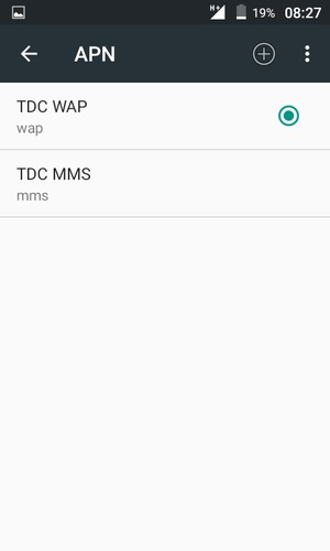 Seleziona il tasto Menu