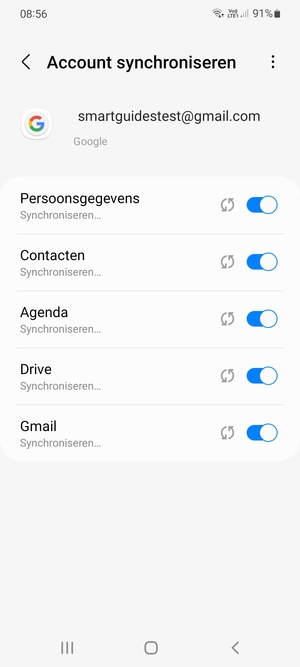 Uw gegevens worden gesynchroniseerd
