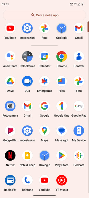 Seleziona Impostazioni