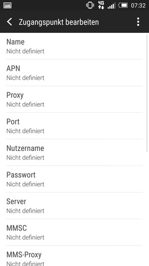 Geben Sie MMS-Informationen ein