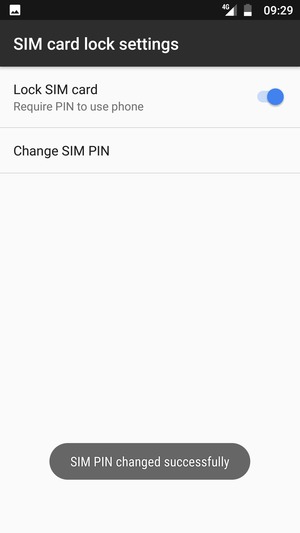 Your SIM PIN has been changed