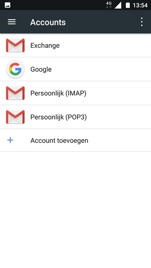 Selecteer Google