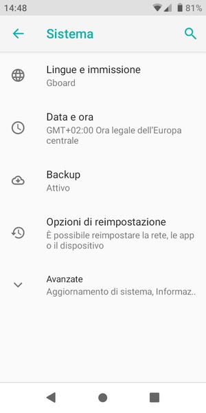 Seleziona Avanzate