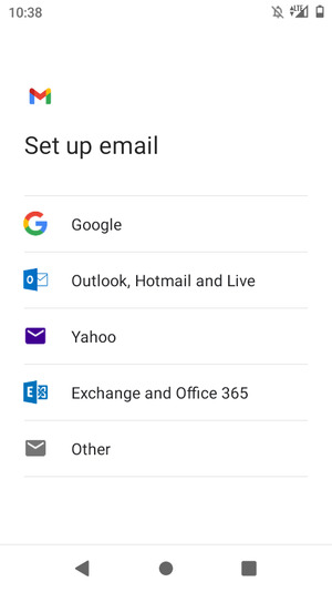 Select Exchange and Office 365