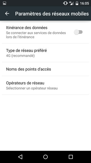 Sélectionnez Noms des points d'accès