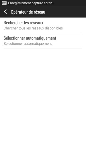 Sélectionnez Rechercher les réseaux