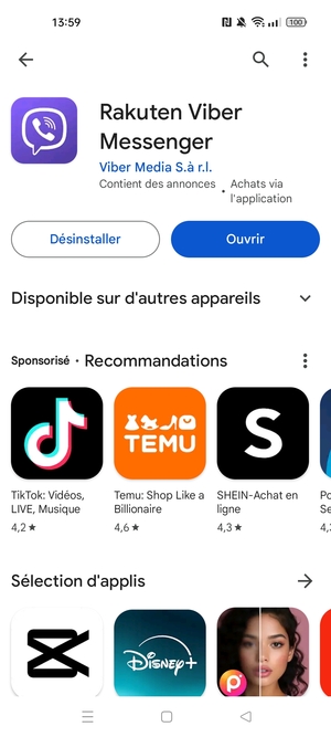 Sélectionnez Ouvrir