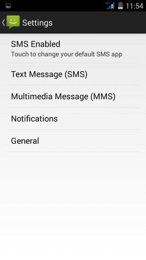 Select Text Message (SMS)