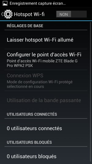 Sélectionnez Configurer le point d'accès Wi-Fi