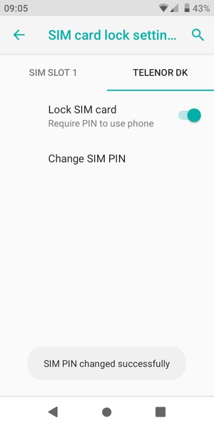 Your SIM PIN has been changed
