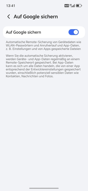Wählen Sie die Zurück-Taste