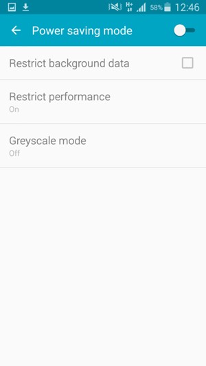 Turn on Power saving mode