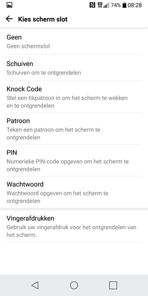 Selecteer Patroon