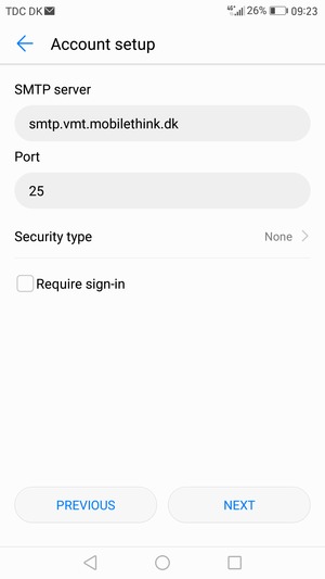 Uncheck the Require sign-in checkbox and select NEXT